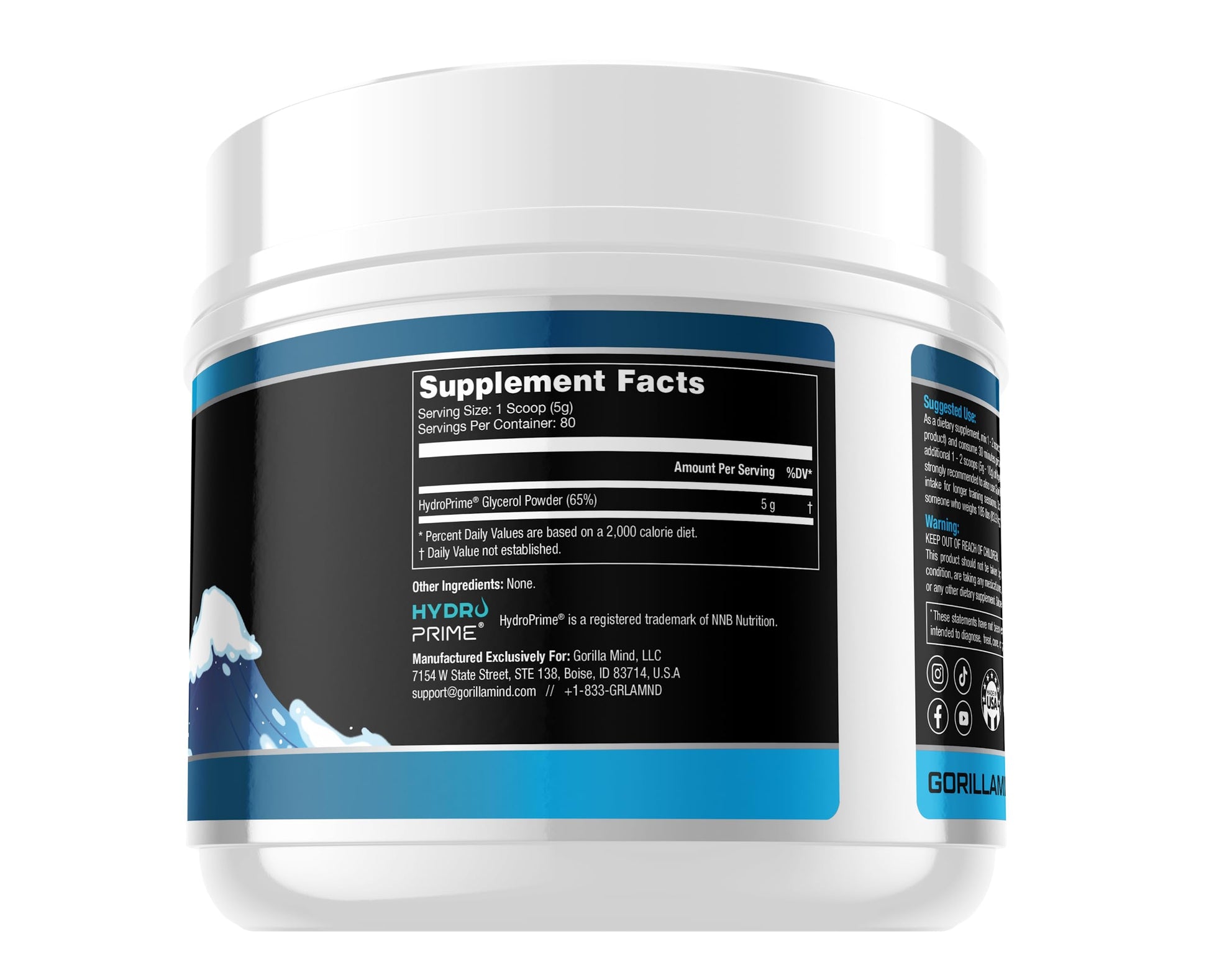 Gorilla Mind Hydroprime Glycerol Pre-Workout - Hydrating Pre-Workout Formula for Intense Gorilla MindBuy Supplements Australia