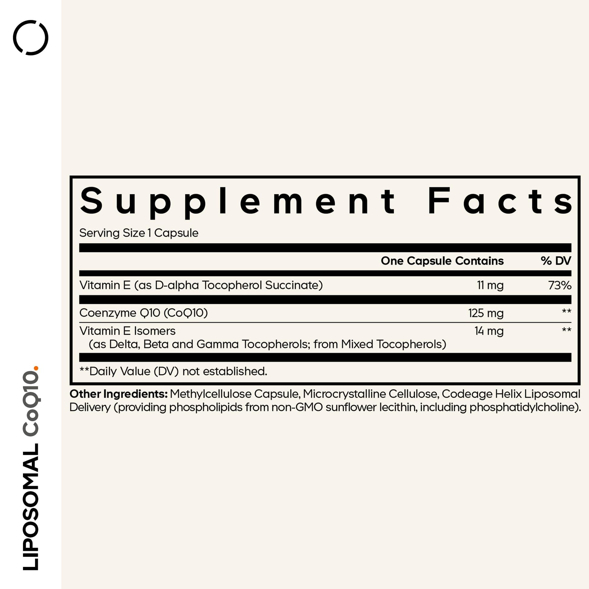 Codeage Liposomal CoQ10 Supplement - 125 mg Coenzyme Q10 with Vitamin E Isomers Tocopherols - 2-Month Supply - 1 Capsule Per Serving - Liposomal Delivery - Vegan, Non-GMO, Gluten-Free - 60 Capsules CodeageBuy Supplements Australia