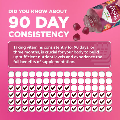 Phytoral Vegan Kids Focus Gummies - Potent Chewable Brain Support for Children - Enhances Concentration & Memory - Calming Supplements & Focus Gummies for Kids - Non-GMO & Gluten-Free - 60 Count PhytoralBuy Supplements Australia
