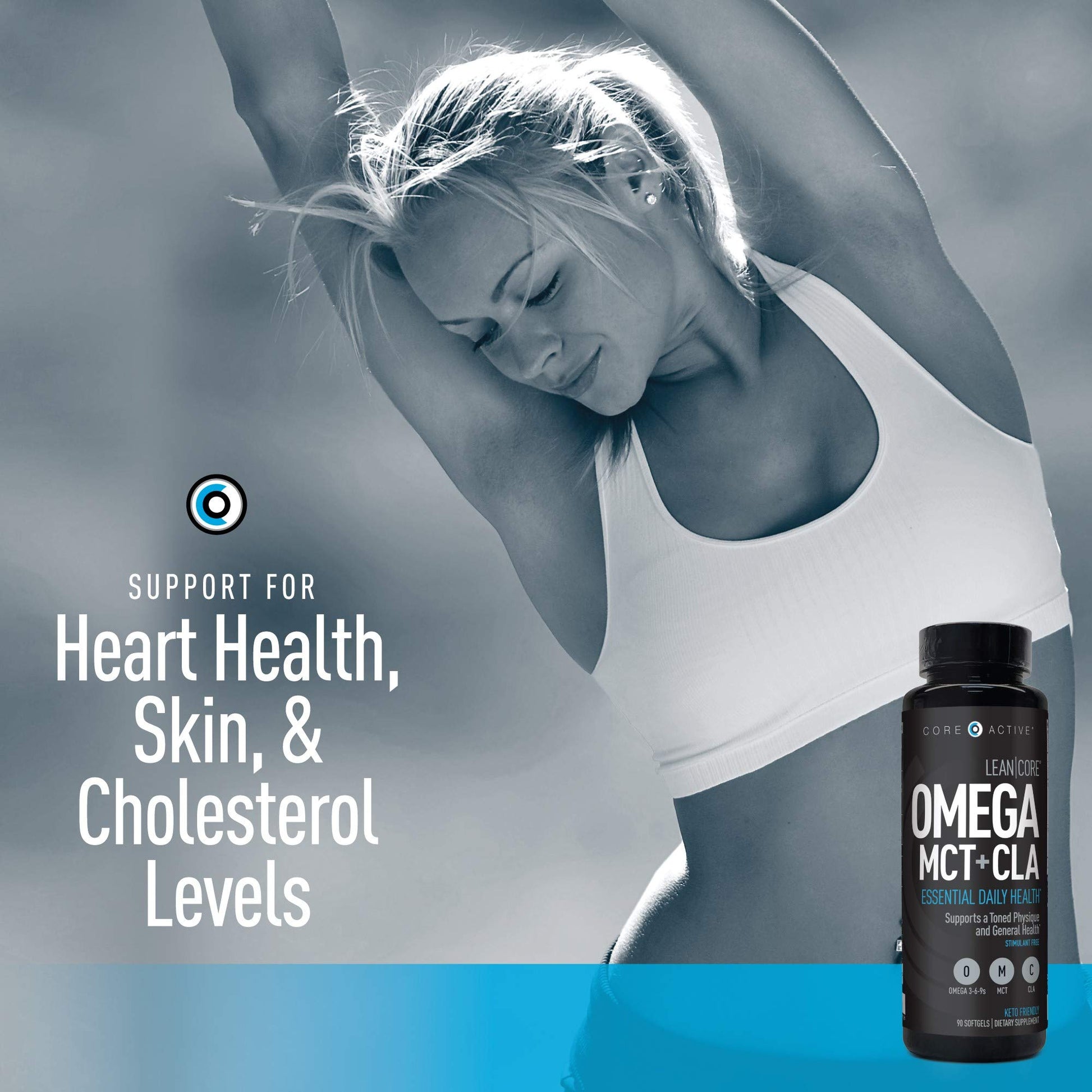 Lean CORE Omega MCT + CLA - Stimulant Free Health Formula, Lean Muscle & Toned (CORE)ACTIVEBuy Supplements Australia