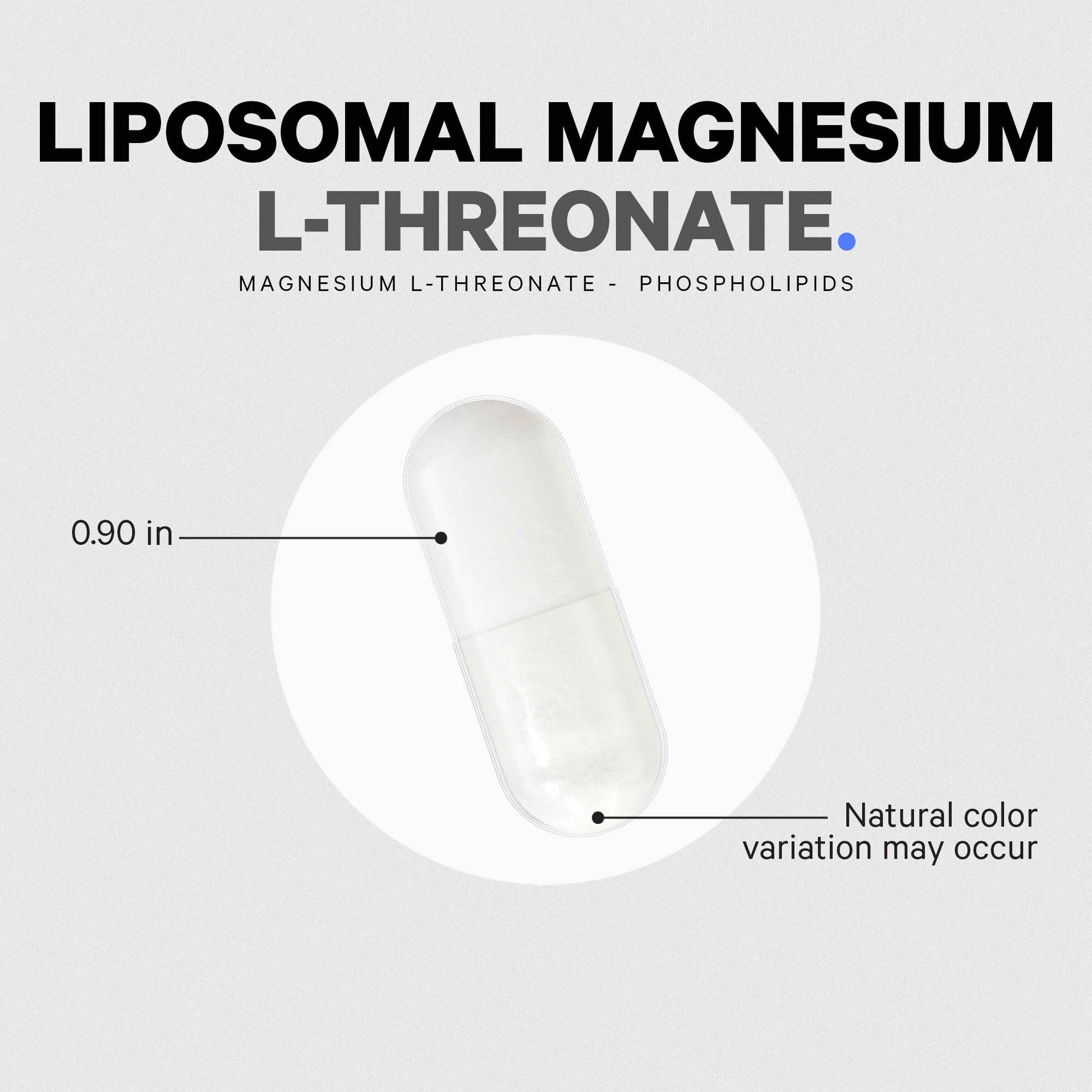 Codeage Liposomal Magnesium L-Threonate Supplement, Patented Magtein Magnesium Threonate for Brain Health, Memory and Cognitive Function Support, Bioavailable, Non-GMO - 90 Capsules CodeageBuy Supplements Australia