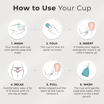 EcoBlossom Reusable Menstrual Cup Set - The Most Reliable Medical Grade Silicone Period Cups EcoBlossomBuy Supplements Australia