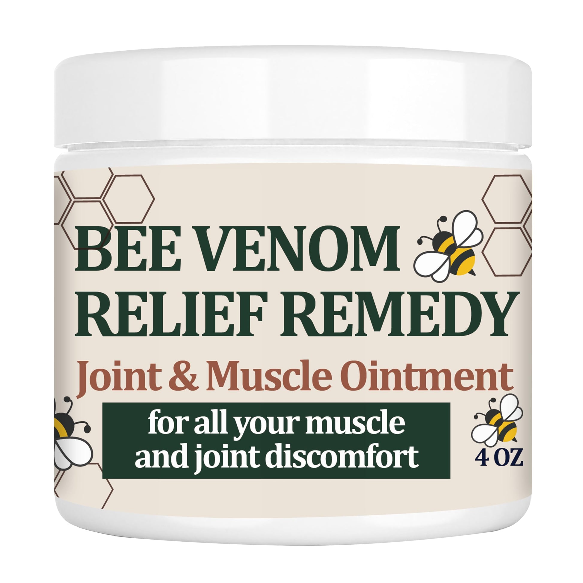 KOKOMAANE Bee Venom Muscle Bone Cream, Fast Acting, for Back, Neck, Hand, Foot, Knee, Muscle, Shoulder, Topical, Wrist, Elbow, Hip, Nerve, Plantar, Ankle, Foot discomfort, Vitamin B6 KOKOMAANEBuy Supplements Australia