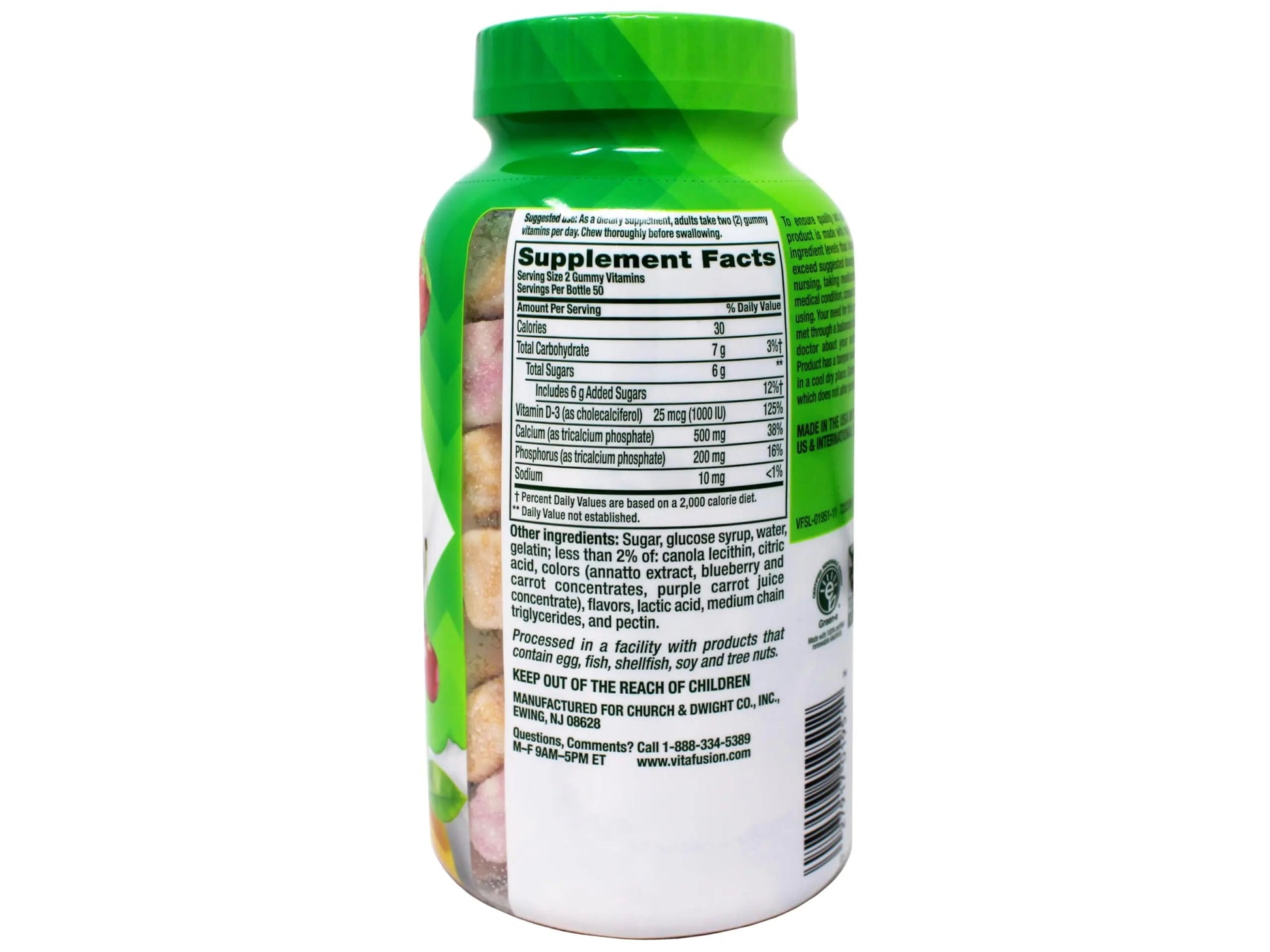 Vitafusion Calcium Adult Gummy Vitamins, 100 Gummy Vitamins VitafusionBuy Supplements Australia