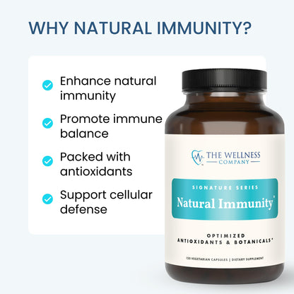 Natural Immunity - Botanical Immune Boost, Targeted Nutrients, T-Cell Support - Oregano, Reishi, Zinc, Vitamin C, Quercetin | 120 (2 Month Supply) The Wellness CompanyBuy Supplements Australia