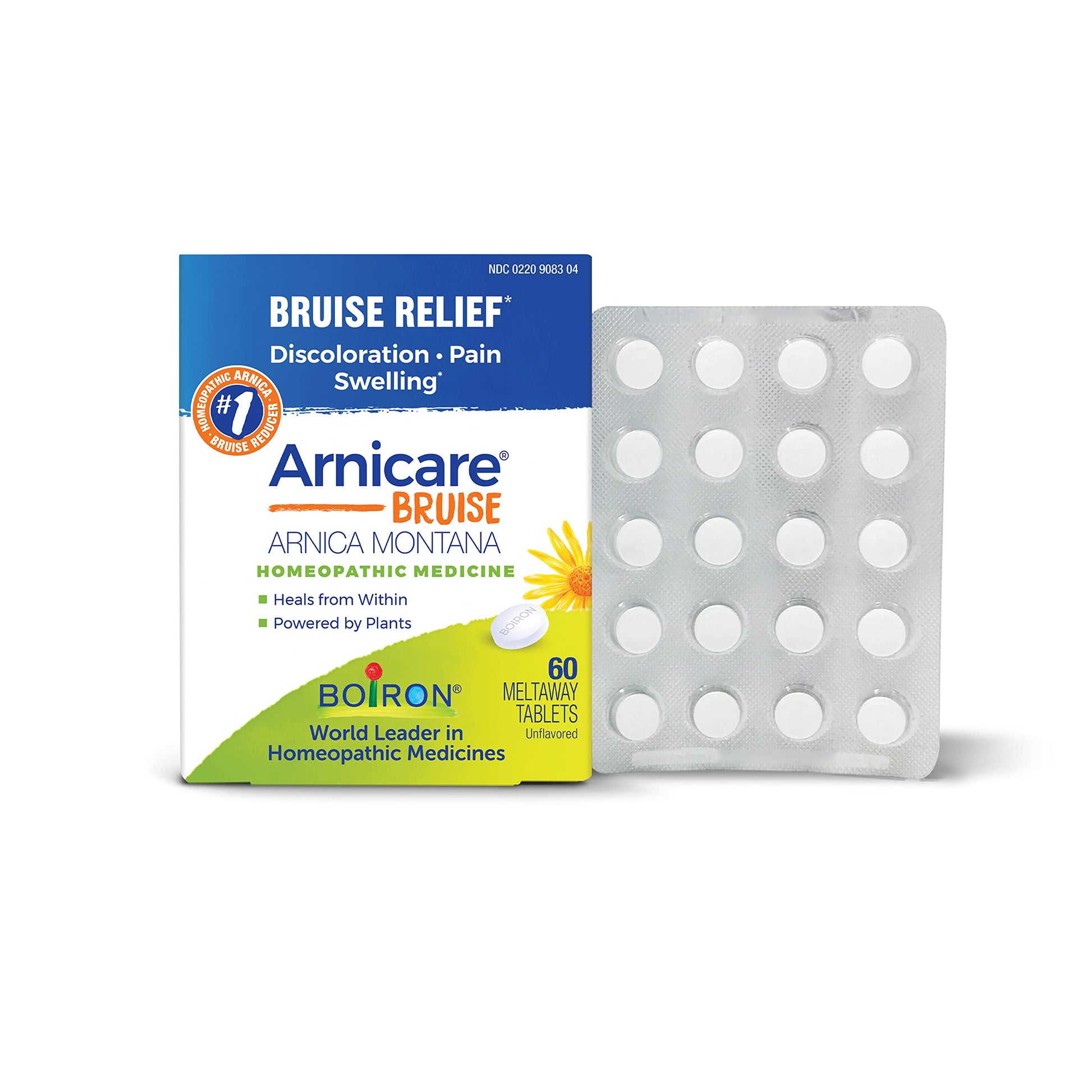 Boiron Arnicare Bruise for Relief of Pain or Swelling from Injuries, and Discoloration of Bruises - 60 Tablets BoironBuy Supplements Australia