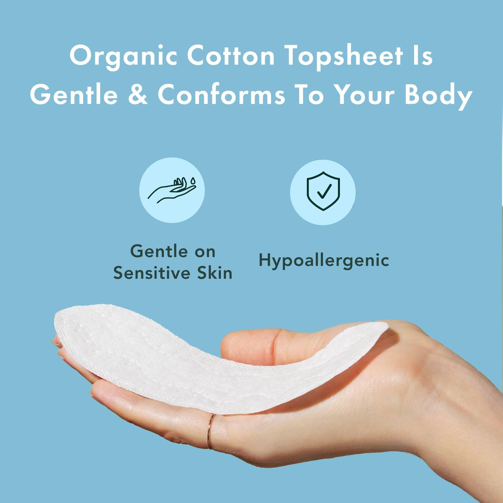 Rael Panty Liners for Women, Organic Cotton Cover - Thin Pantiliners, Light Absorbency, Unscented RaelBuy Supplements Australia