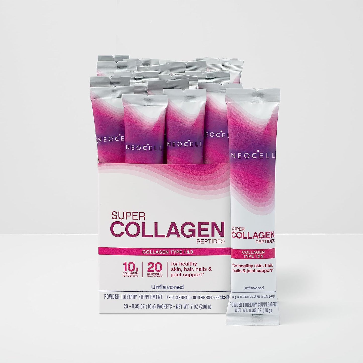 NeoCell Super Collagen Peptides, 10 g Collagen/Single-Serve Packet; Keto Certified NeoCellBuy Supplements Australia