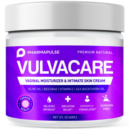 Pharmapulse Vaginal Moisturizer, Vulva Balm Cream, Intimate Skin Care, Menopause Support