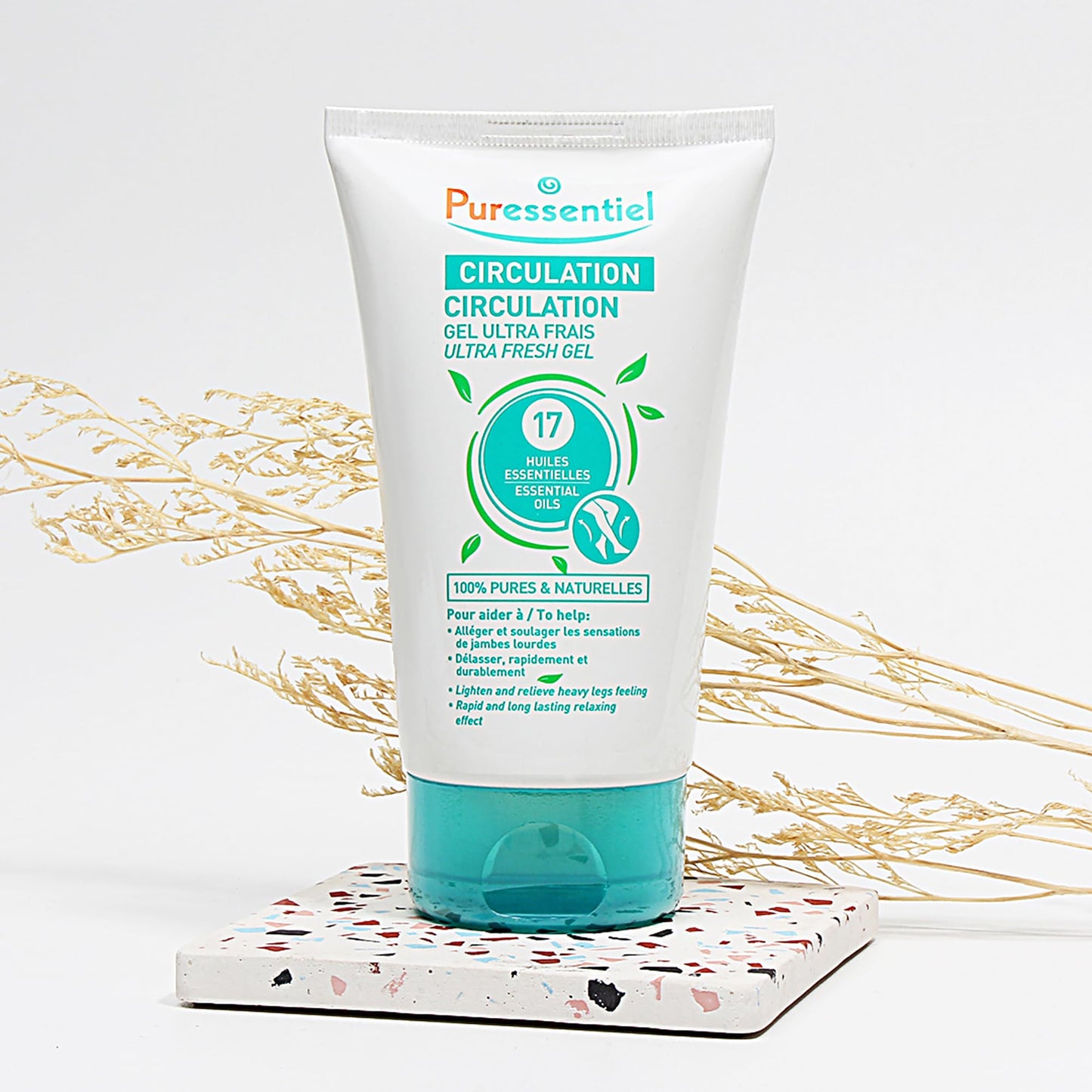 Puressentiel Soothing Gel for Tired Feet, Ankles, Legs - Aromatherapy Lotion with 17 Essential Oils for Body and Skin - Instant, Lasting Relief and Circulation - Natural and Alcohol Free - 4.22 oz PuressentielBuy Supplements Australia