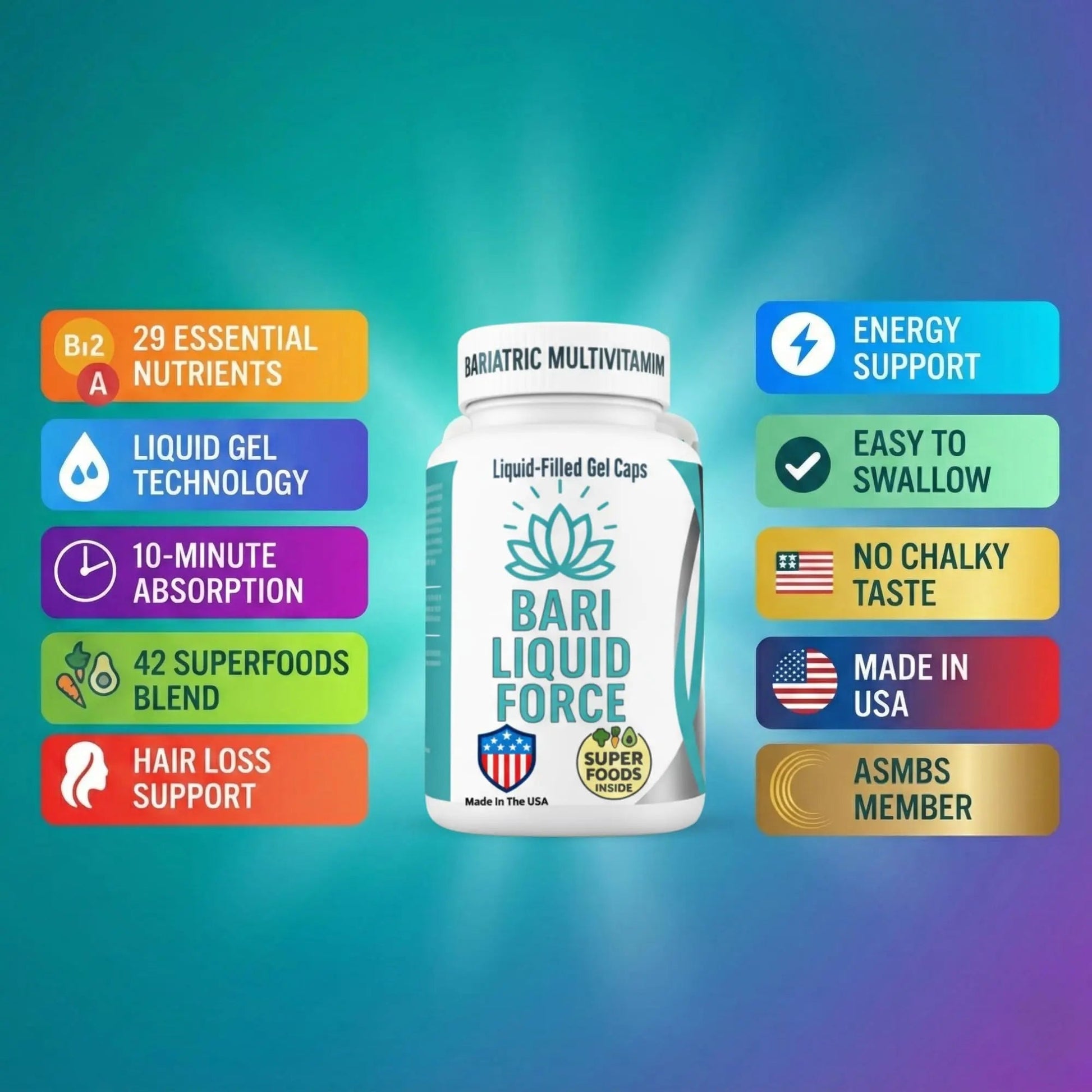 Universal Body Labs Bariatric Liquid Force Vitamin 2-Pack Universal Body Labs