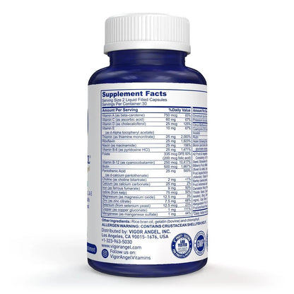 VIGOR ANGEL Multivitamin, 60 Liquid Capsules VIGOR ANGELBuy Supplements Australia