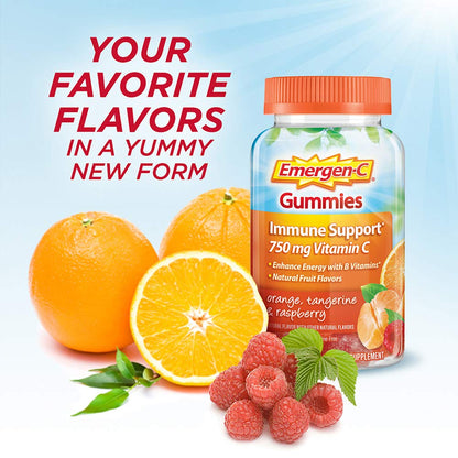 Emergen-C 750mg Vitamin C Gummies for Adults, Immunity Gummies with B Vitamins Emergen-CBuy Supplements Australia