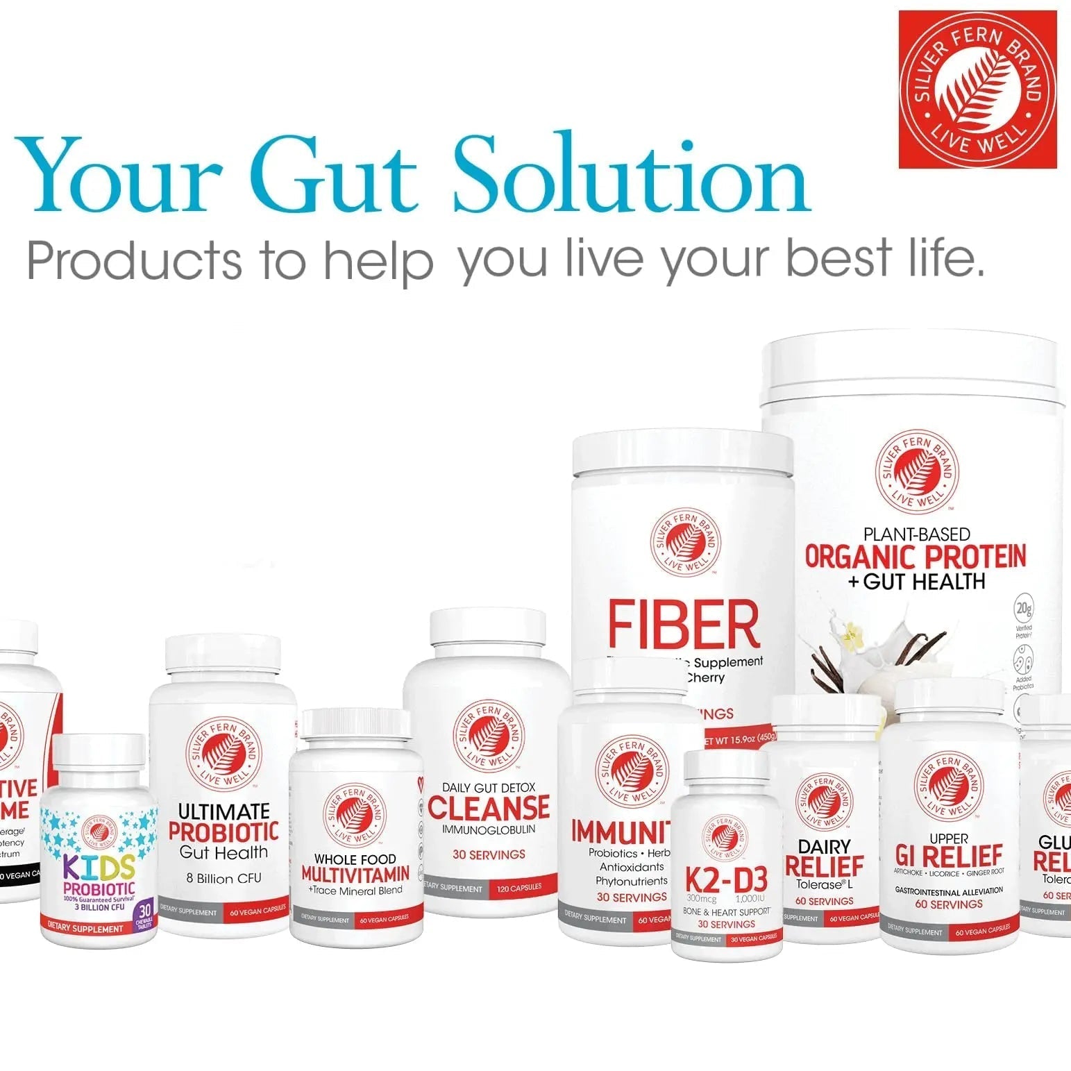 Silver Fern Vitamin K2-D3 Supplement Brand - Natural, Non-Synthetic - K2-7 as Menaquinone-7 (MK-7) - D3 as cholecalciferol Silver Fern