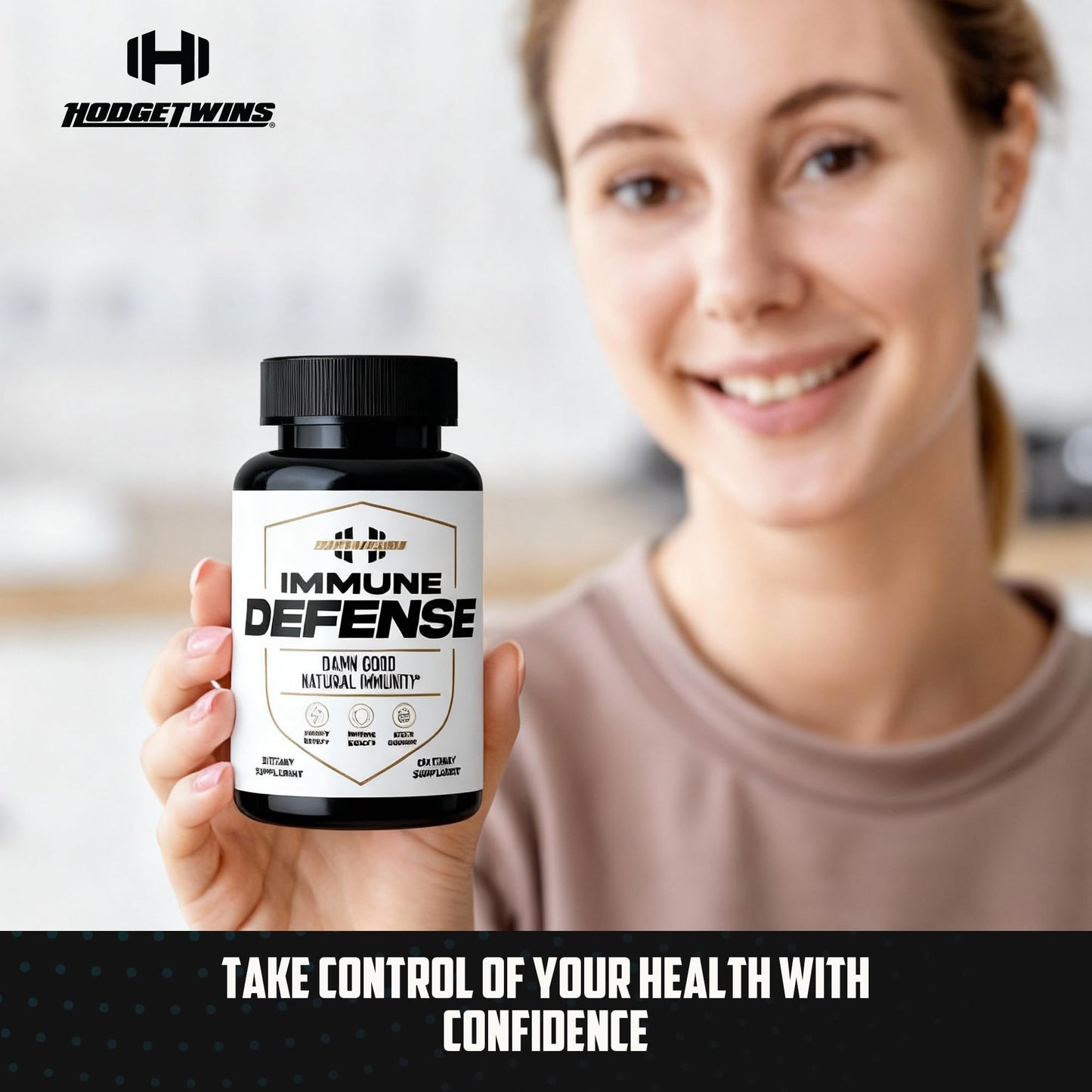 DAMN GOOD The Hodge Twins Immune Defense Supplement (60 Capsules) – Sea Moss Blend Capsules for Everyday Balance, Digestive Support, and Whole-Body Wellness with Vitamins, Minerals, and Botanicals DAMN GOODBuy Supplements Australia