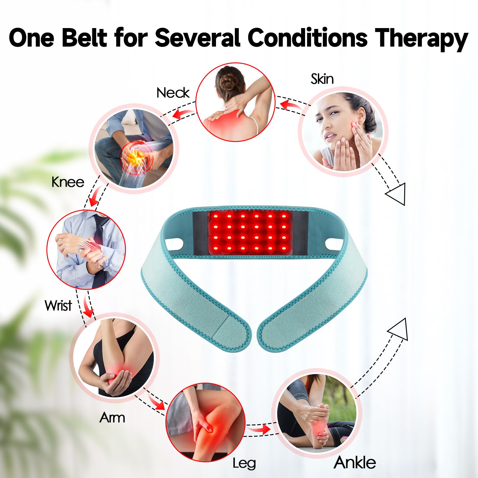Red Light Therapy for Neck, Yasinaner Red Infrared Light Therapy Pad for Neck 660nm Red Light yasinanerBuy Supplements Australia