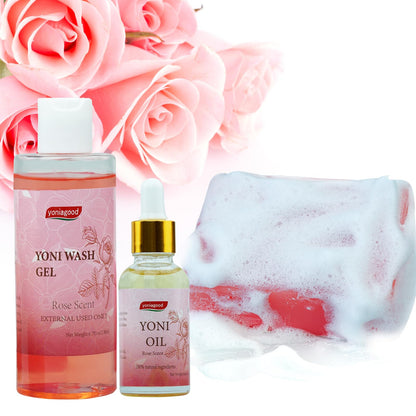 4 pack Yoni Wash Yoni Essential Oil Soap for Women Set, 2 * 30ml Feminine Oil, 6.7 fl.oz Feminine Wash yoniagoodBuy Supplements Australia