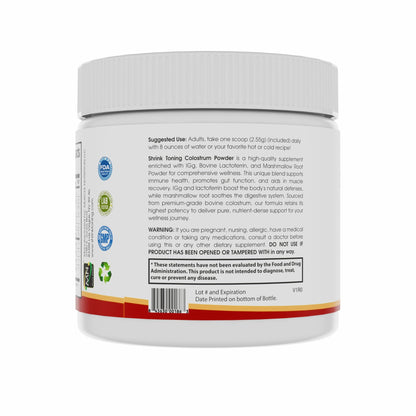 Shrink Colostrum Powder 2.7 oz – Natural Bovine Colostrum Supplement for Overall Health shrinkBuy Supplements Australia
