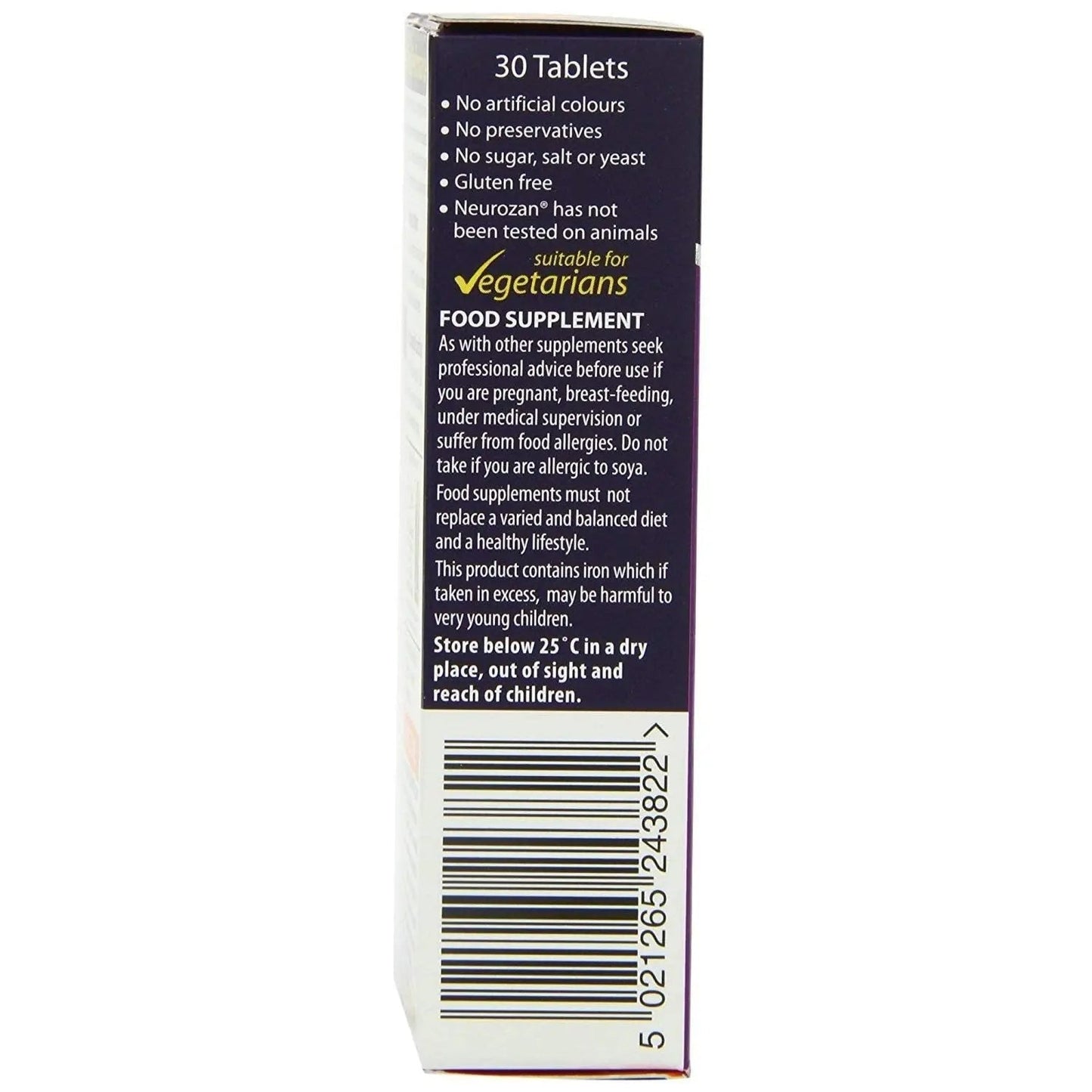 Vitabiotics Neurozan (30 Tablets) X 2 Twin Deal Pack 30Tabs VitabioticsBuy Supplements Australia