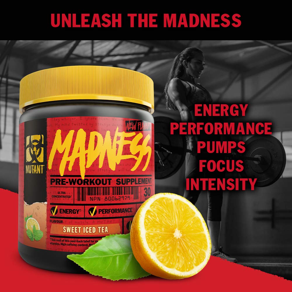 Mutant Madness - Redefines The Pre-Workout Experience and Takes it to a Whole New Extreme Level, Engineered Exclusively for High Intensity Workouts, 225g – Fruit Punch