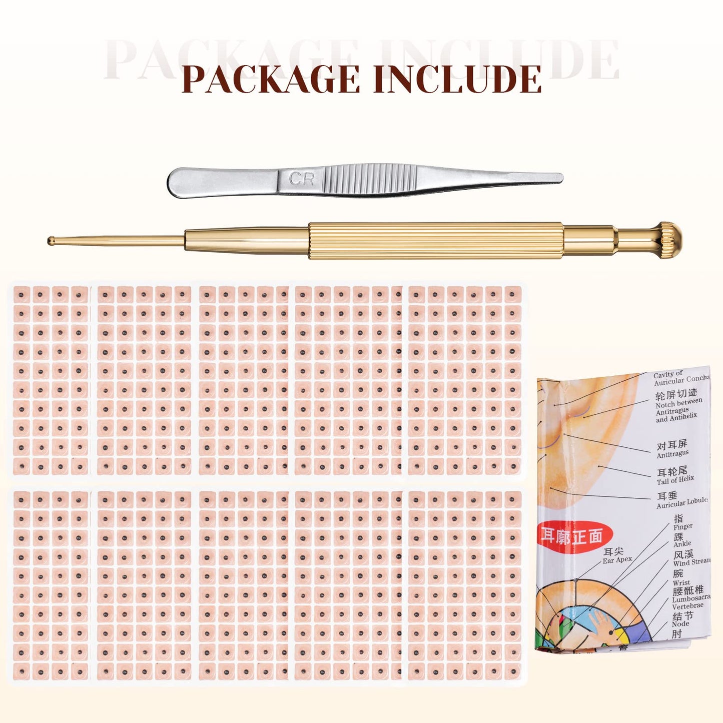 1200 Piece Acupressure Ear Beads Ear Counts Acupuncture Acupressure Tools Disposable HonosonBuy Supplements Australia