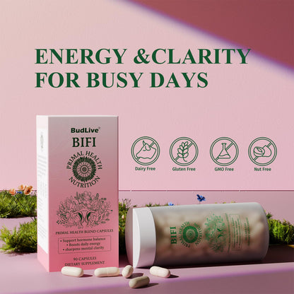 BudLive Beef Organ Supplement for Women – 100% Grass-Fed & Pasture Raised [Ovary, Liver, Spleen, Kidney & Heart] Primal Nutrition for Hormone Support, Energy & Wellness, 90 Capsules BudLiveBuy Supplements Australia