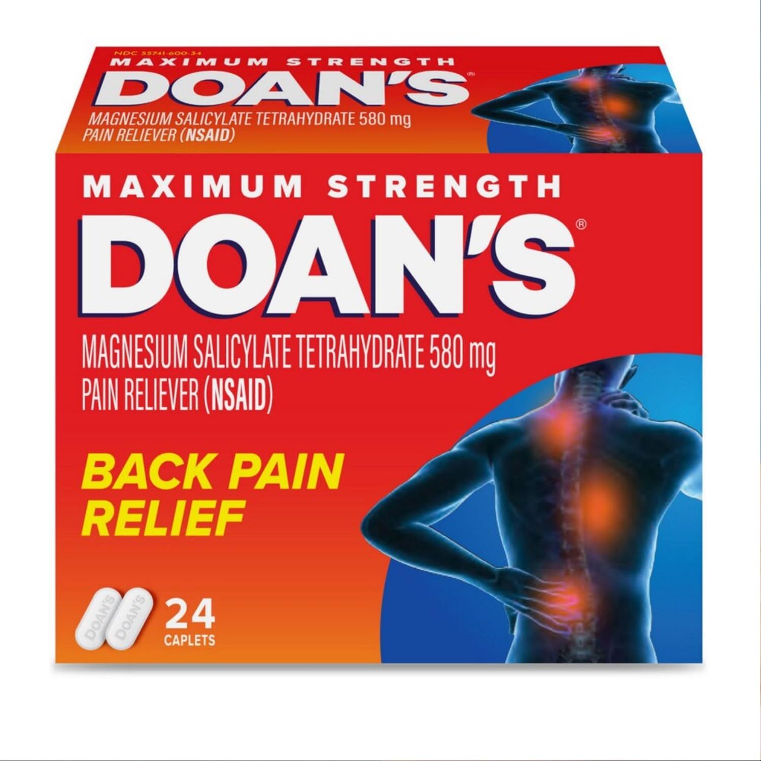 Doans Extra Strength Pain Reliever 24 Count (Pack of 4) DoansBuy Supplements Australia