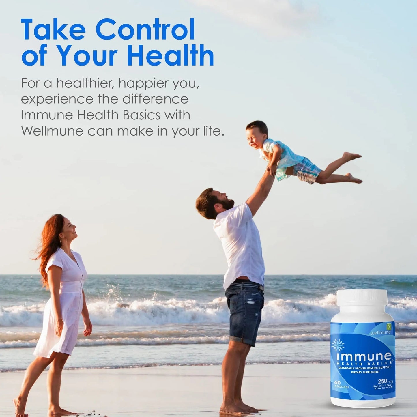 Immune Health Basics Ultra Strength Immunity - Clinically Proven Immune Support - Wellmune Highly Purified Beta Glucan - Gluten-Free, Non-allergenic Immune Health BasicsBuy Supplements Australia