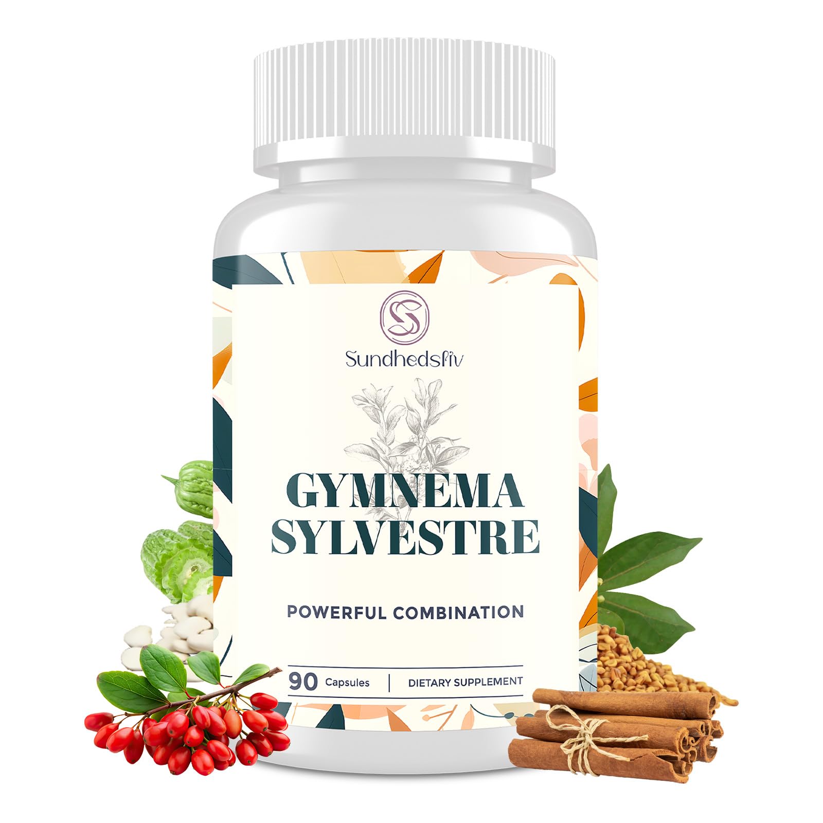 Sundhedsliv 16 in 1 Blxxd Sugr Effective Gymnema Sylvestre Supplement 2100MG | with Berberine, Cinnamon, Bitter Melon | Vitamins, Magnesium & Chromium | 90 Vegan Capsules SundhedslivBuy Supplements Australia