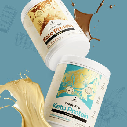 LevelUp Keto Protein, with Collagen Peptides, Energizing MCT, Whey Isolate Protein, Ketogenic Protein Powder Supplement - Vanilla Sweet Cream LevelUpBuy Supplements Australia