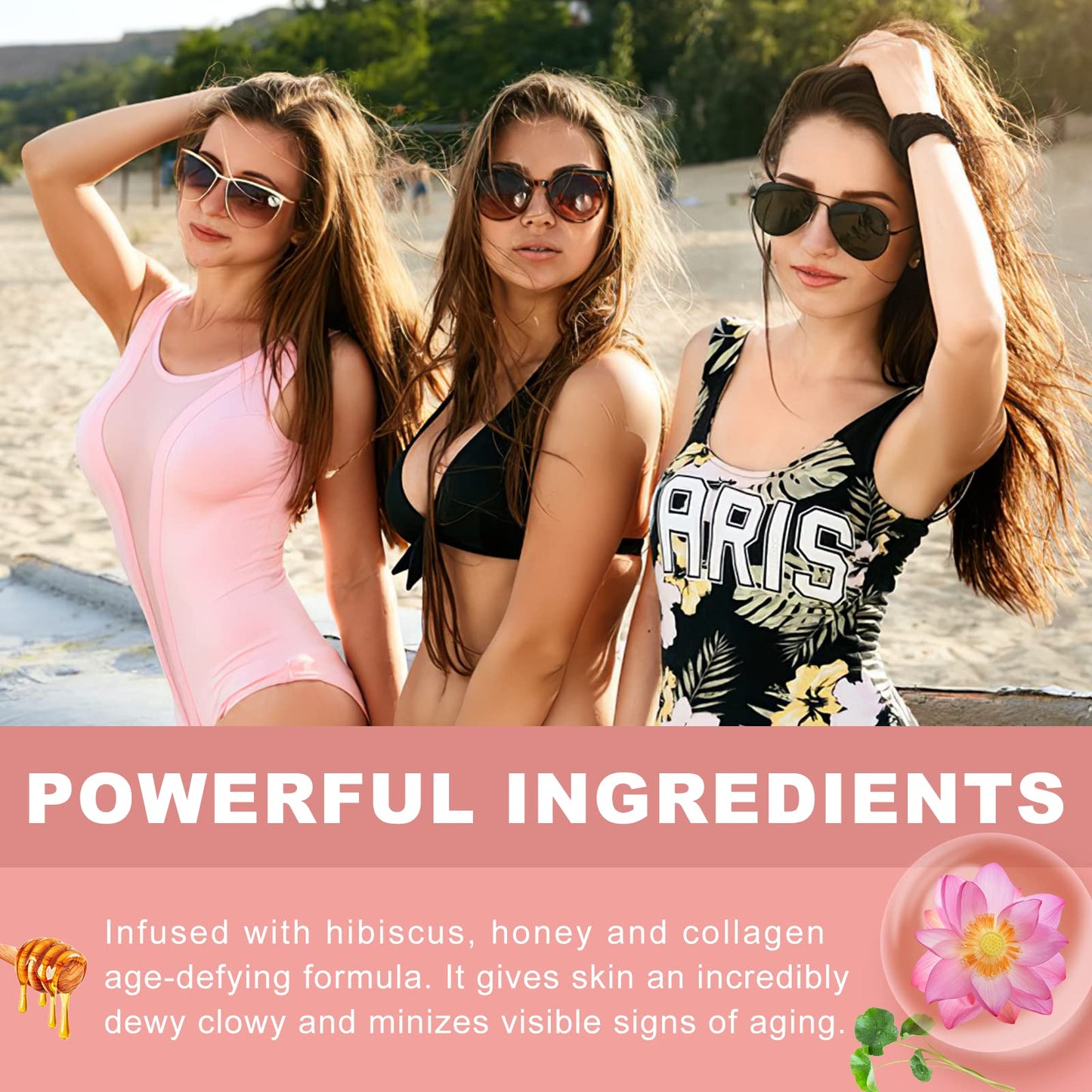 Hibiscus and Honey Firming Cream, Skin Tightening Lotion, Reduces the Look of Neck Lines CITYGOOBuy Supplements Australia