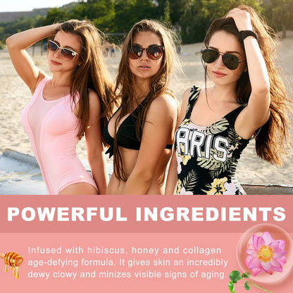 Hibiscus and Honey Firming Cream, Skin Tightening Lotion, Reduces the Look of Neck Lines CITYGOOBuy Supplements Australia