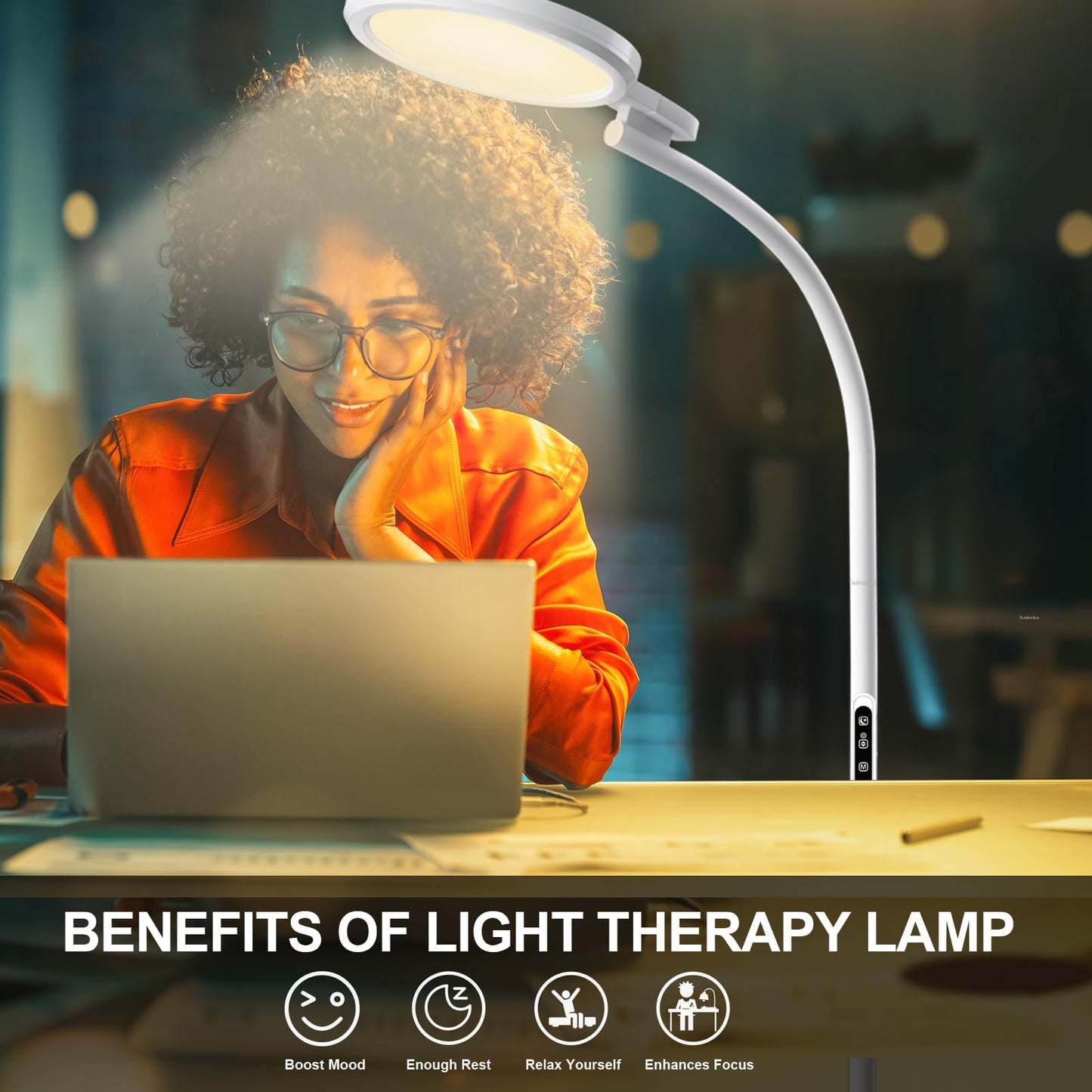 Sunlamlux Light Therapy Lamp, UV-Free Sun Light Therapy Lamp, 10000 Lux Floor Lamp SunlamluxBuy Supplements Australia