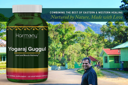 Harmony Nutraceuticals Yogaraj Guggulu - Organic - 120 Capsules - Ayurvedic Herbs for Pain in The Muscles, Nerves & Joints Harmony NutraceuticalsBuy Supplements Australia