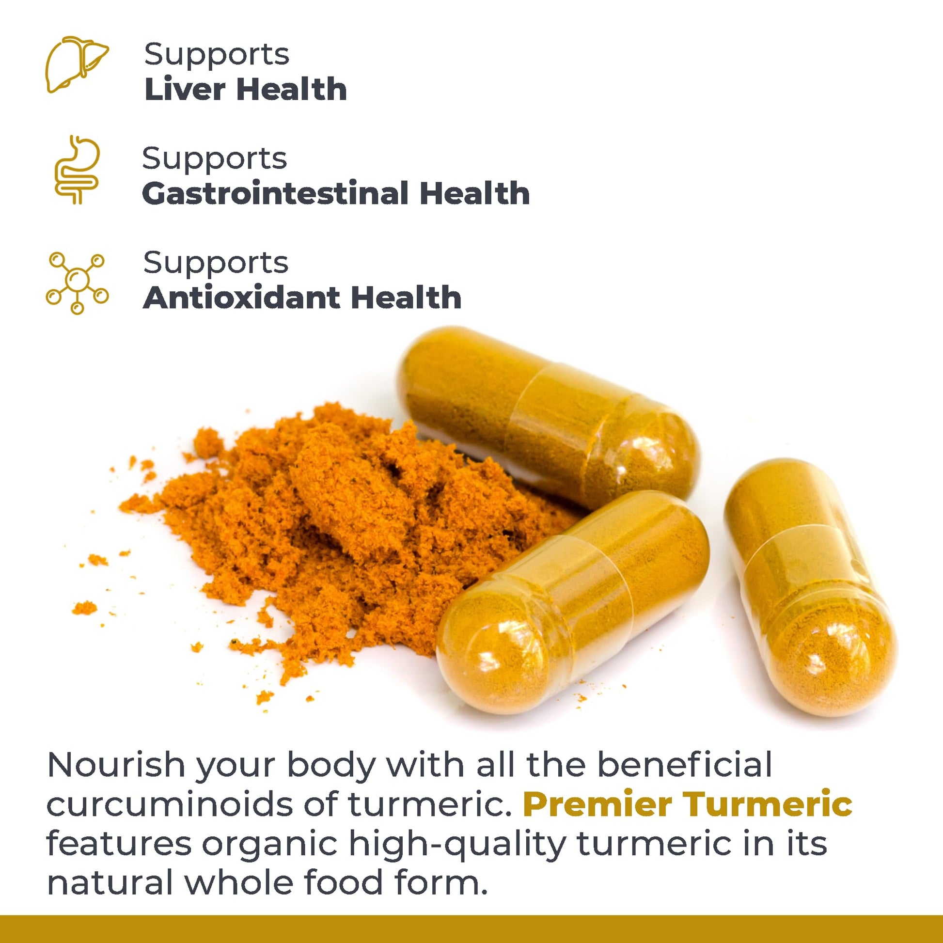 Premier Research Labs Premier Turmeric Capsules - Turmeric Curcumin Supplement, Liver Support, 500 mg of Curcuma Per Capsule - 60 Vegetarian Capsules Premier Research LabsBuy Supplements Australia