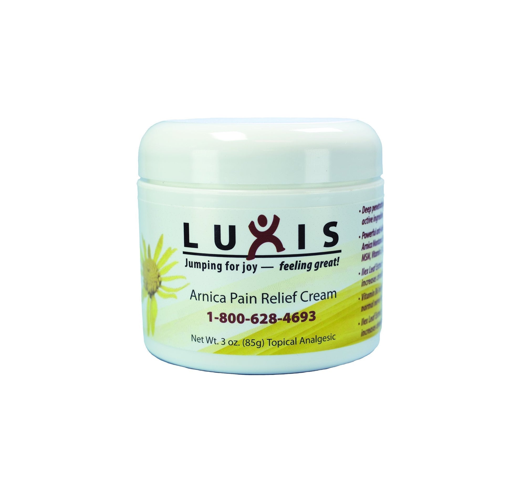 Luxis Arnica Pain Relief Cream - Soothing Arnica Combined with Powerful Menthol - Topical analgesic - 3 oz LuxisBuy Supplements Australia