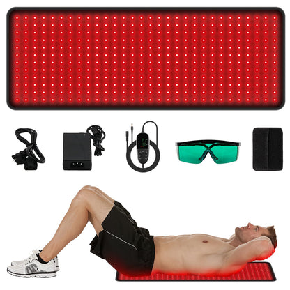 LED Red Light Therapy Pad Upgraded Large Size 660nm Red Light and 850nm Near Infrared Light
