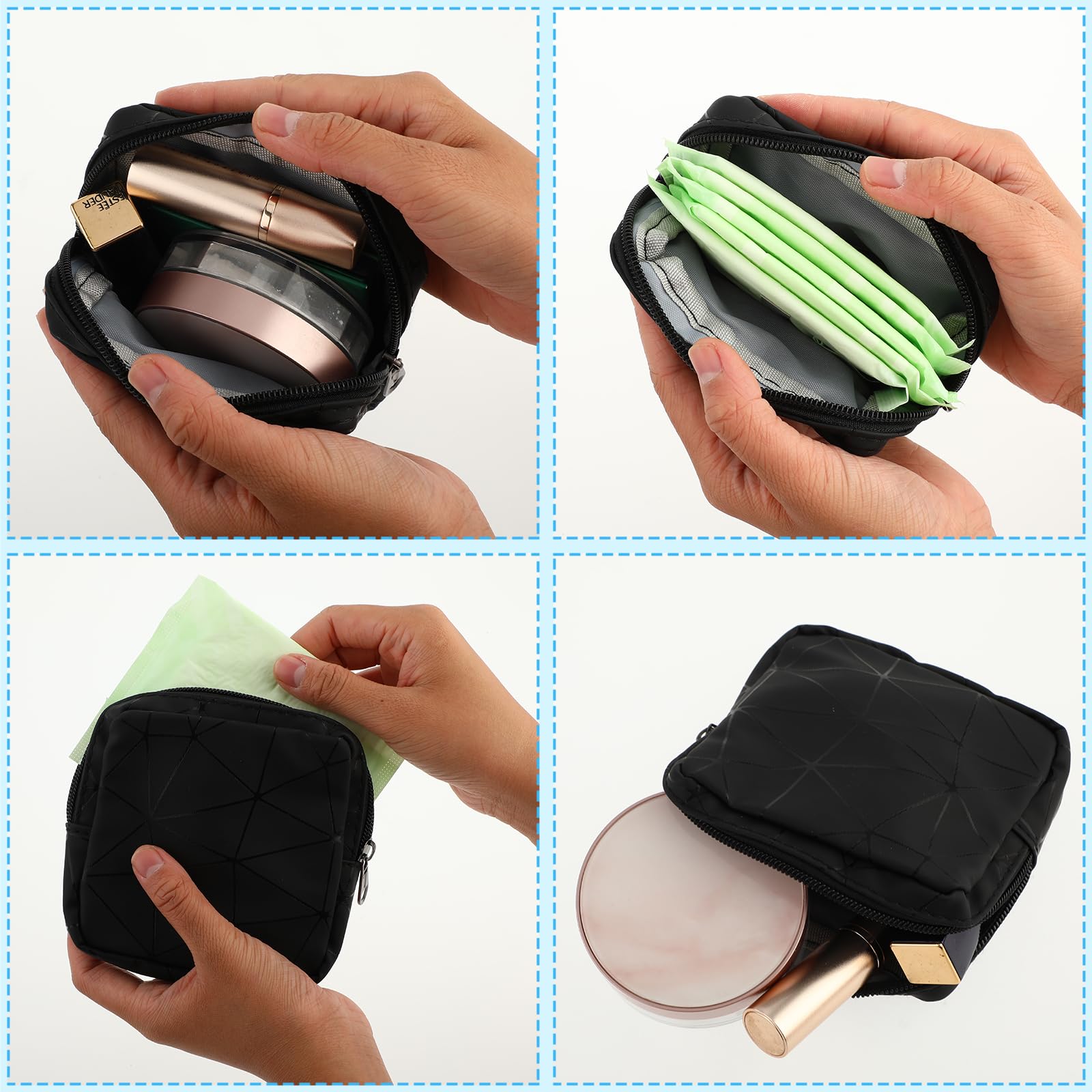 Ouligay Period Bag Sanitary Napkin Storage Bag Tampon Bag Tampon Pad Holder for Purse Menstrual Pad OuligayBuy Supplements Australia