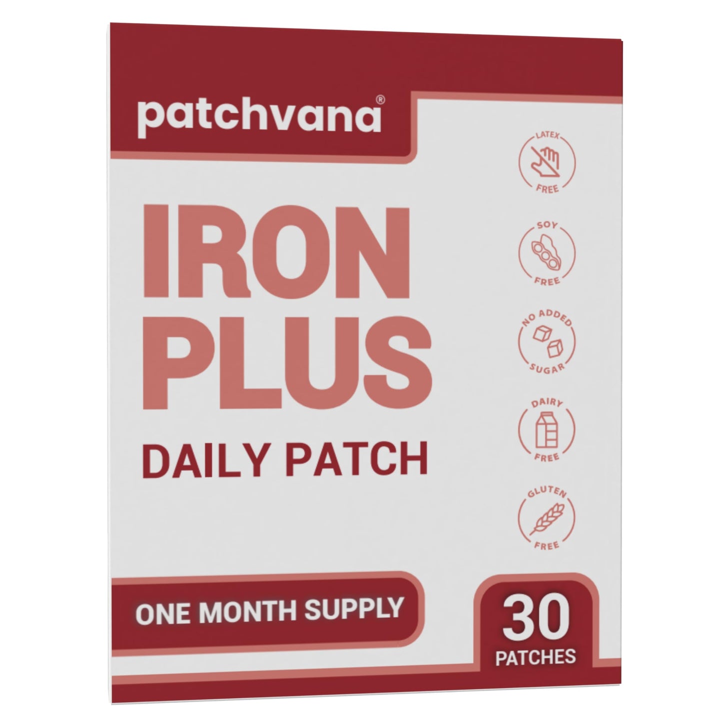 Patchvana Iron Plus Patch for Women & Men, 1 Month Supply, 30 Patches PatchvanaBuy Supplements Australia