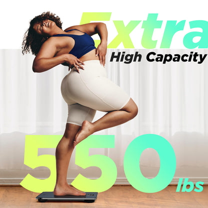 RunSTAR 550lb Bathroom Digital Scale for Body Weight with Ultra-Wide Platform and Large runstarBuy Supplements Australia