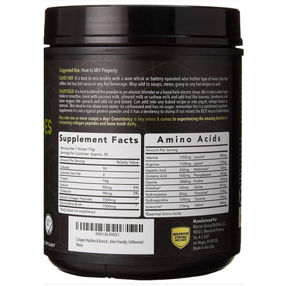 Warrior Strong Wellness Premium Collagen Peptides Bone Broth: Grass Fed Hydrolyzed Warrior Strong WellnessBuy Supplements Australia