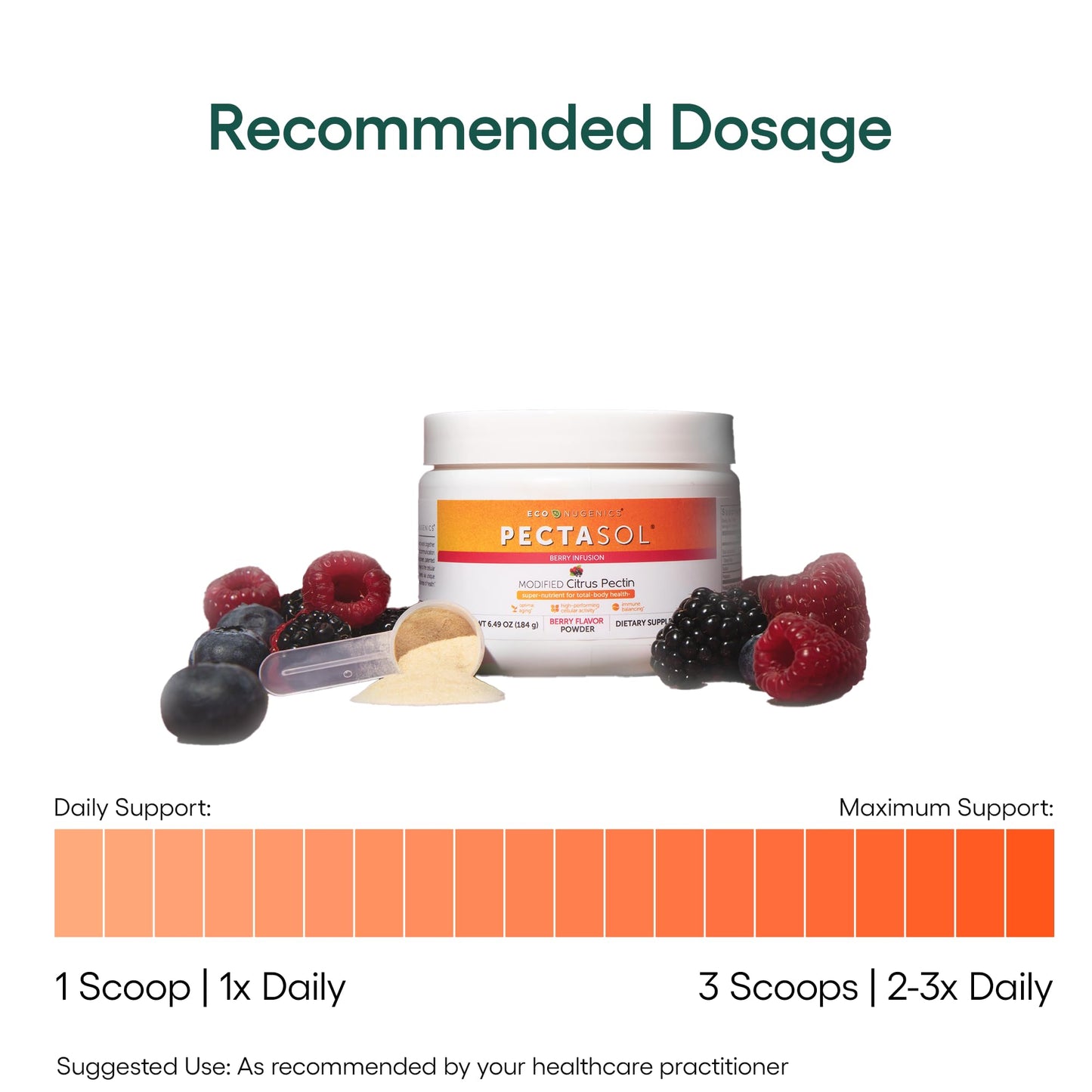 PectaSol Modified Citrus Pectin – 184g Berry Powder – Total-Body Health Supplement to Support the Heart, Immune System, Inflammation Response & Healthy Aging + Maintain Healthy Galectin-3 Levels EcoNugenicsBuy Supplements Australia