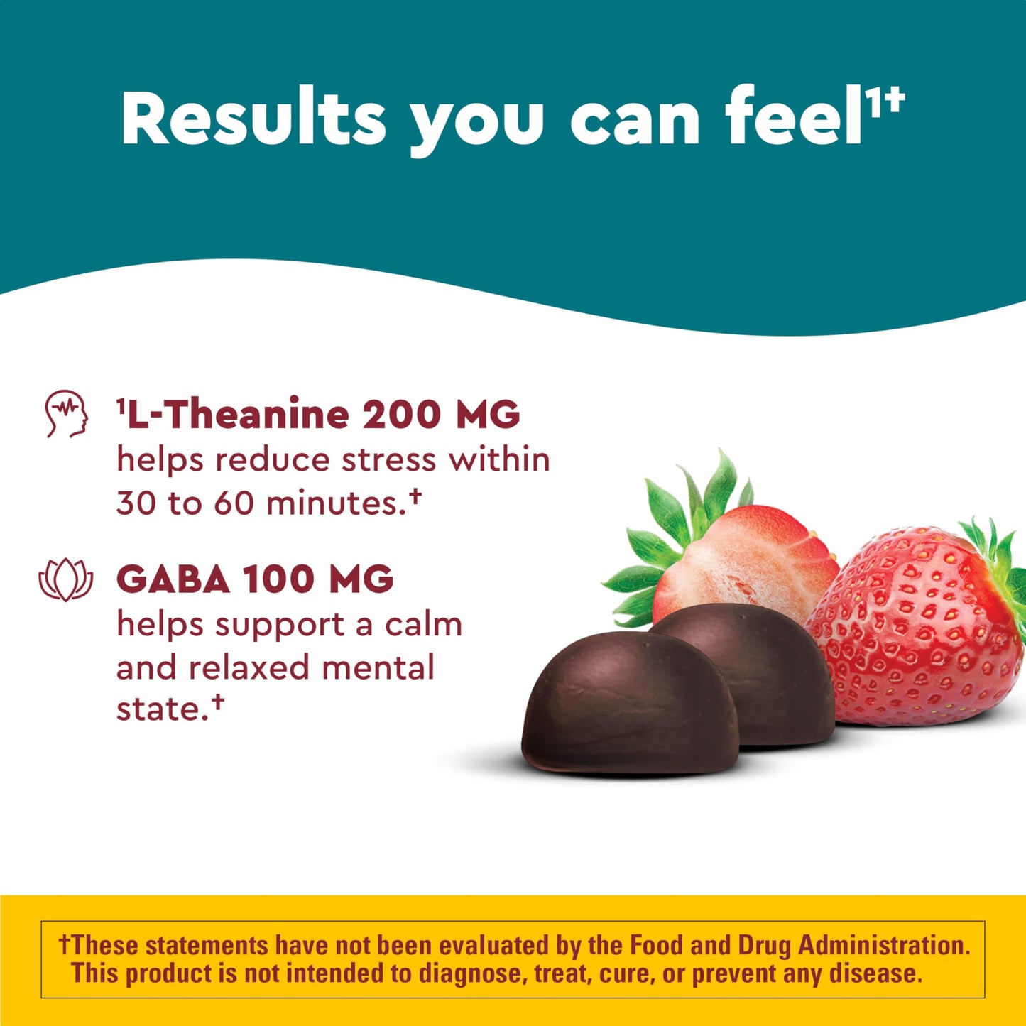 Nature Made Wellblends Stress Relief Gummies, L theanine 200mg to Help Reduce Stress, with GABA 100mg, Same Day Stress Support, 40 Strawberry Flavor Gummies Nature MadeBuy Supplements Australia