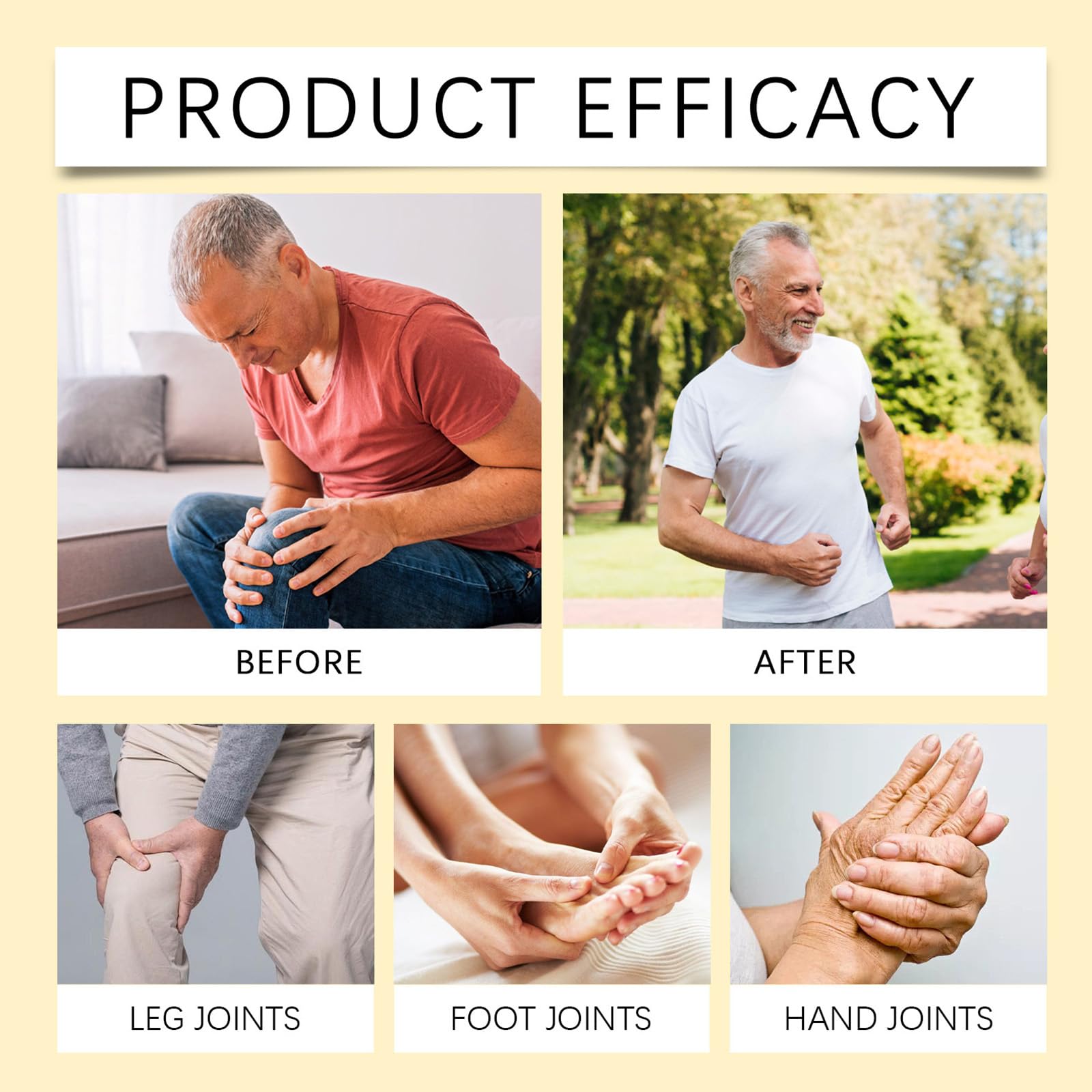 Bee Venom Joint Cream, Natural Bee Venom Skin Cream, Bee Venom Advanced Joint & Bone Cream, Suitable for Everyday Back, Waist, Neck, Hands, Knees, Light Non-Sticky for Men Women Aldult - 2.11 Oz/60g JoanofArcBuy Supplements Australia