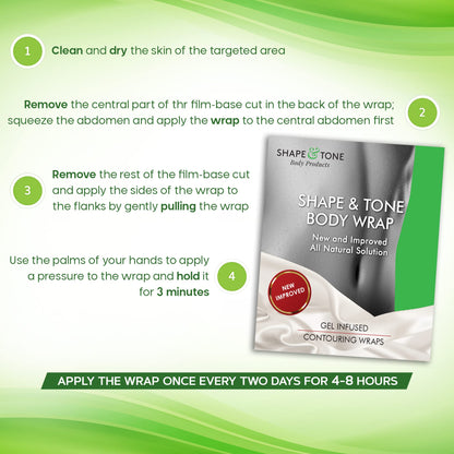 Moisturizing Body Wrap - New and Improved All Natural Body Applicator (5 WRAPS) Shape and Tone Body ProductsBuy Supplements Australia