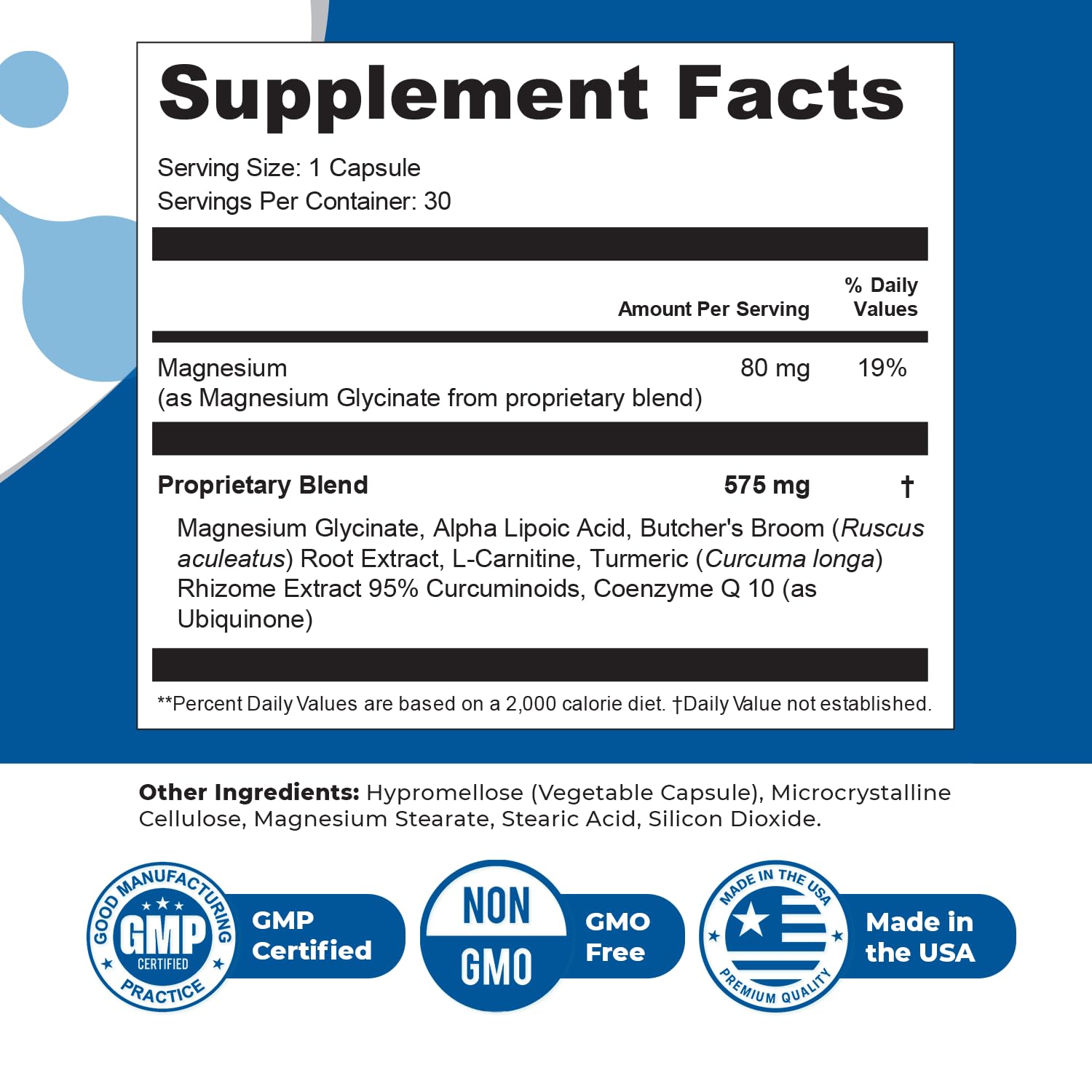 Orby NerveFlow – Natural Daily Wellness Supplement with Magnesium, Turmeric & CoQ10 – Non-GMO, GMP Certified, Made in USA – 30 Capsules, 1 Month Supply OrbyBuy Supplements Australia