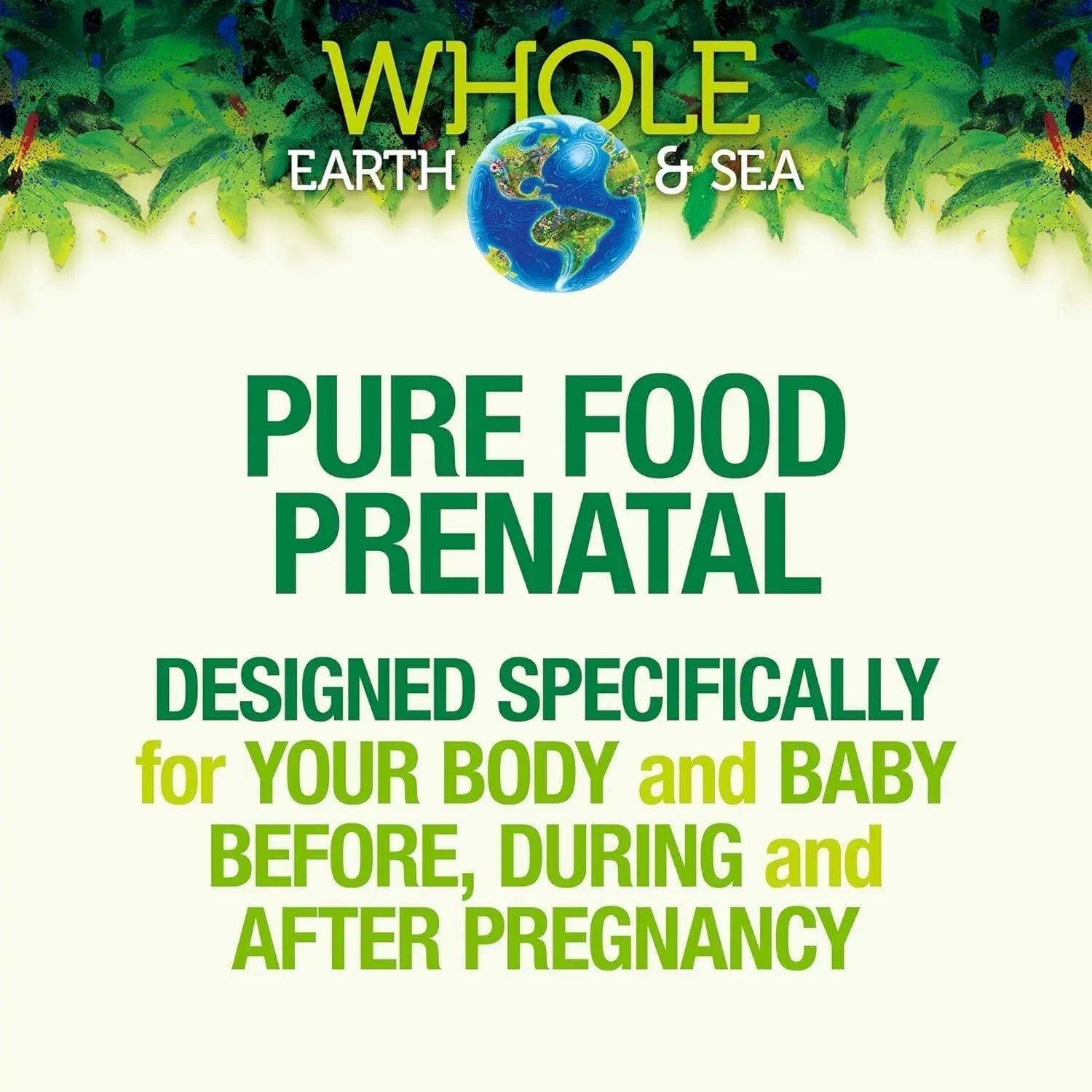Natural Factors Whole Earth & Sea, Women's Prenatal Multivitamin and Mineral, Whole Food Supplement, Vegan, 120 Tablets Natural FactorsBuy Supplements Australia