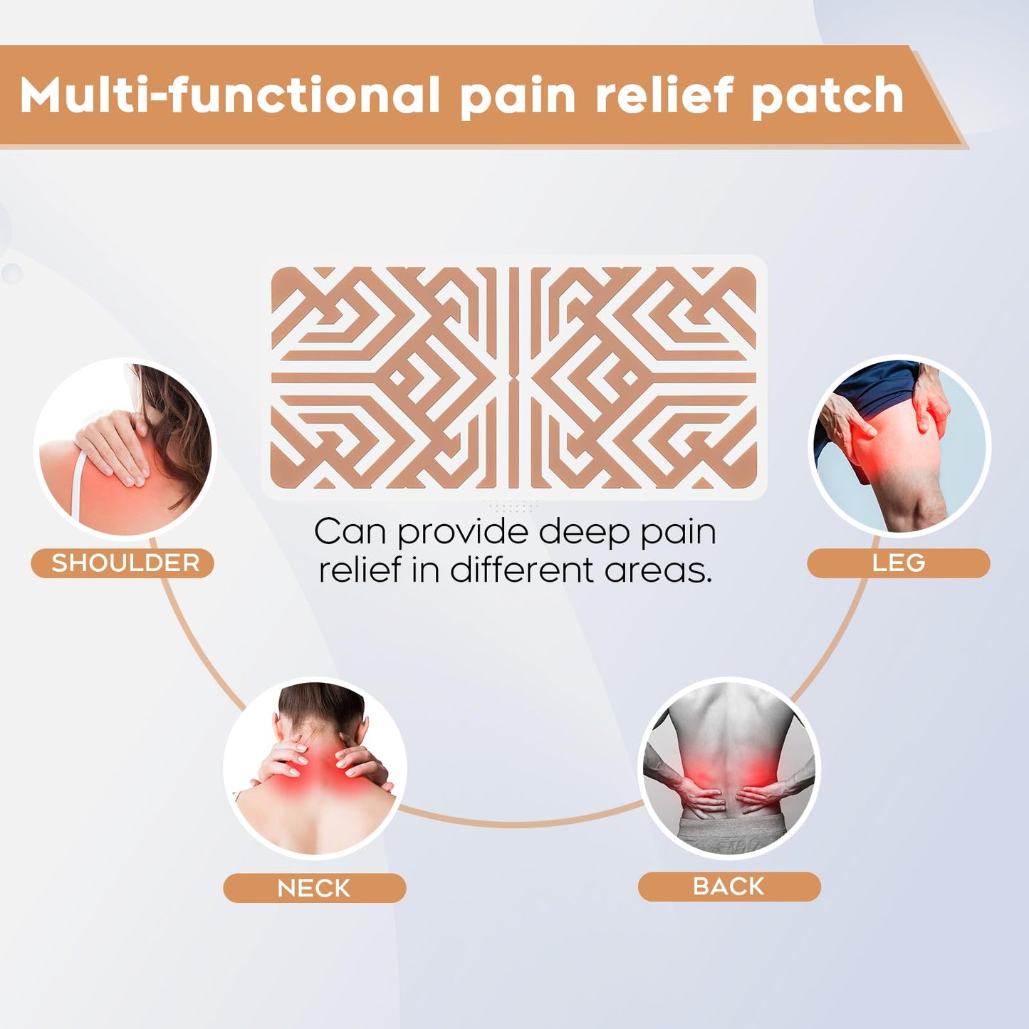 XAYIUIYAX Menthol Pain Patches, Cooling Pain Relief for Sore Muscle Relief - Includes 3 Adhesives, 1 Patch & 1 Carry Case - Relief Back, Shoulder & More - 3.03" × 6.30"-0317 XAYIUIYAXBuy Supplements Australia