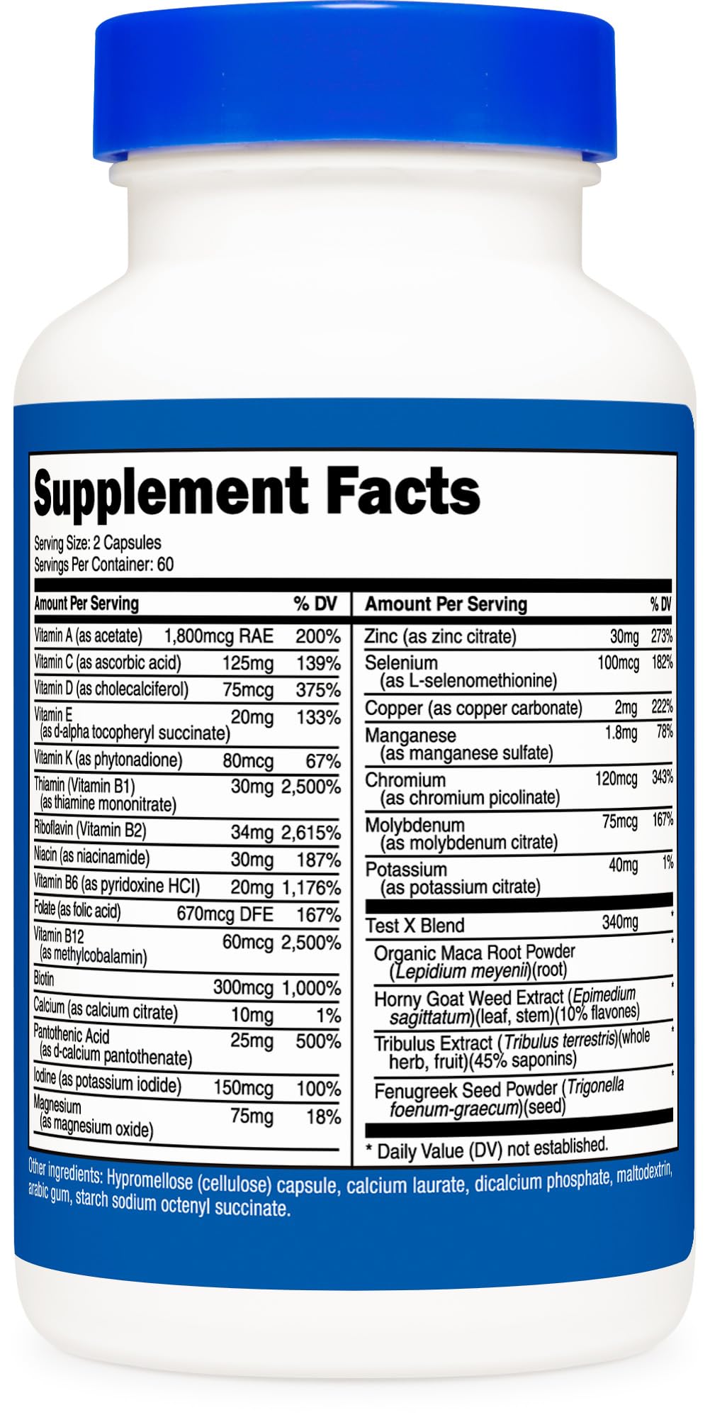 Nutricost Multivitamin for Men 120 Capsules - Vitamins and Minerals for The Healthy Man NutricostBuy Supplements Australia