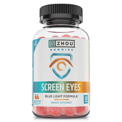 Zhou Screen Eyes Gummies - Lutein Gummies for Eye Health, Lutein and Zeaxanthin for Adults & Kids, Supports Eyesight, Blue Light Vision Health Formula - 60 Count ZHOUBuy Supplements Australia